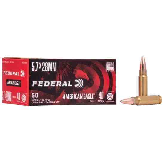 American Eagle 5.7x28 Ammo 40 Grain FMJ 50rds