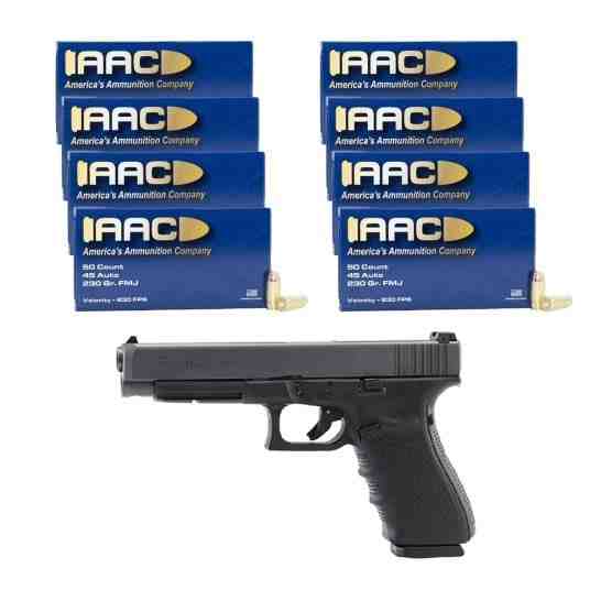 Glock 41 Gen 4 .45 Auto Pistol & 400rds Of AAC .45 ACP 230gr FMJ