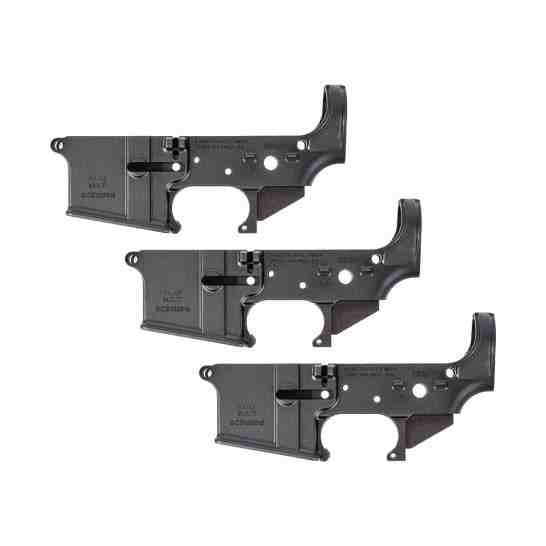 3 Pack Of PSA AR-15 "Stealth" Stripped Lowers
