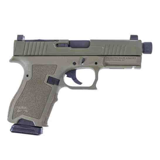 PSA Dagger Compact 9mm RMR Pistol With Threaded Barrel, Sniper Green