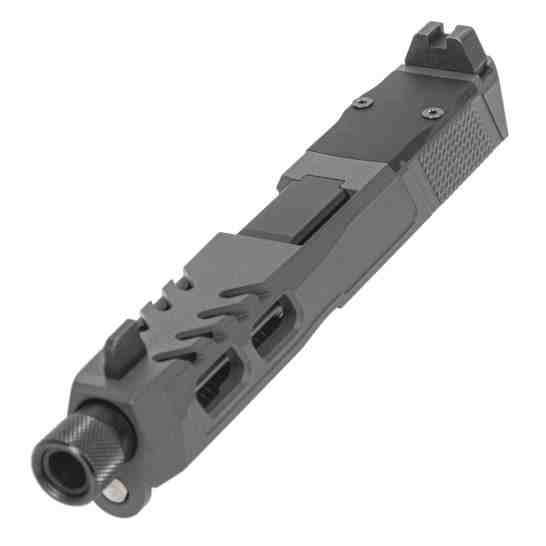 PSA Dagger Complete SW6 RMR Slide Assembly With Threaded Barrel, Gray