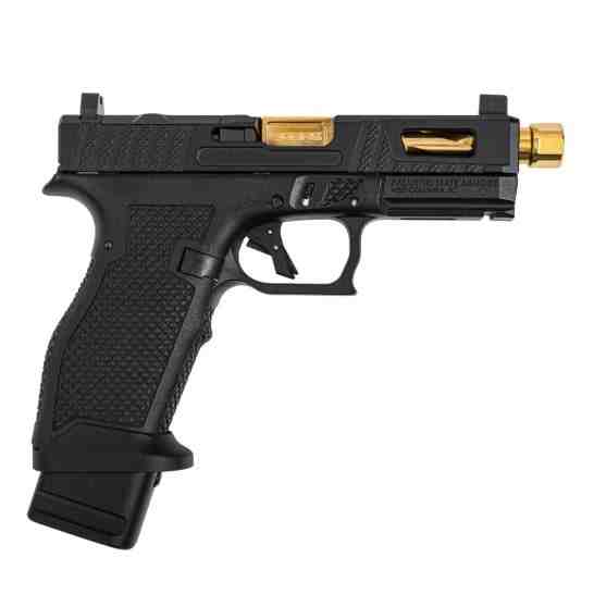 PSA Sabre Dagger Full Size - S 9mm Pistol, TiN-Threaded Barrel, W/Mag extensions, Black