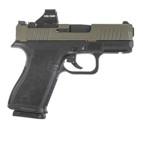 PSA Dagger Micro 9mm Pistol - Shield Cut W/ Holosun 407K, Sniper Green Slide, 2-Tone