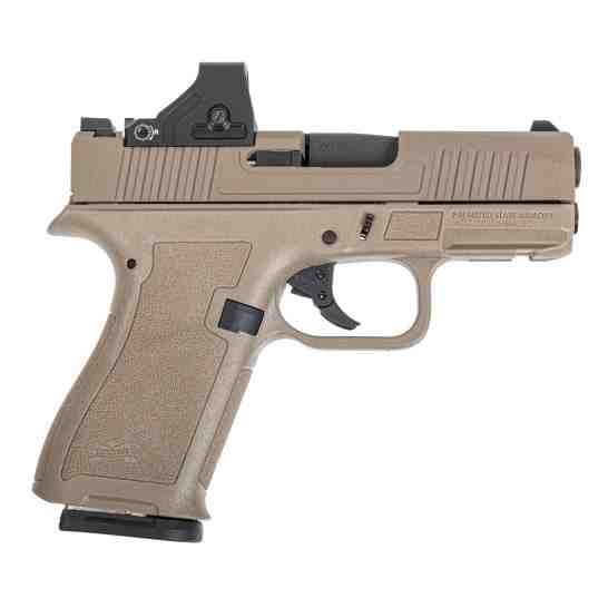 PSA Dagger Micro 9mm Pistol - Shield Cut, Non Threaded Barrel, Flat Dark Earth W/Raven Optic 3MOA