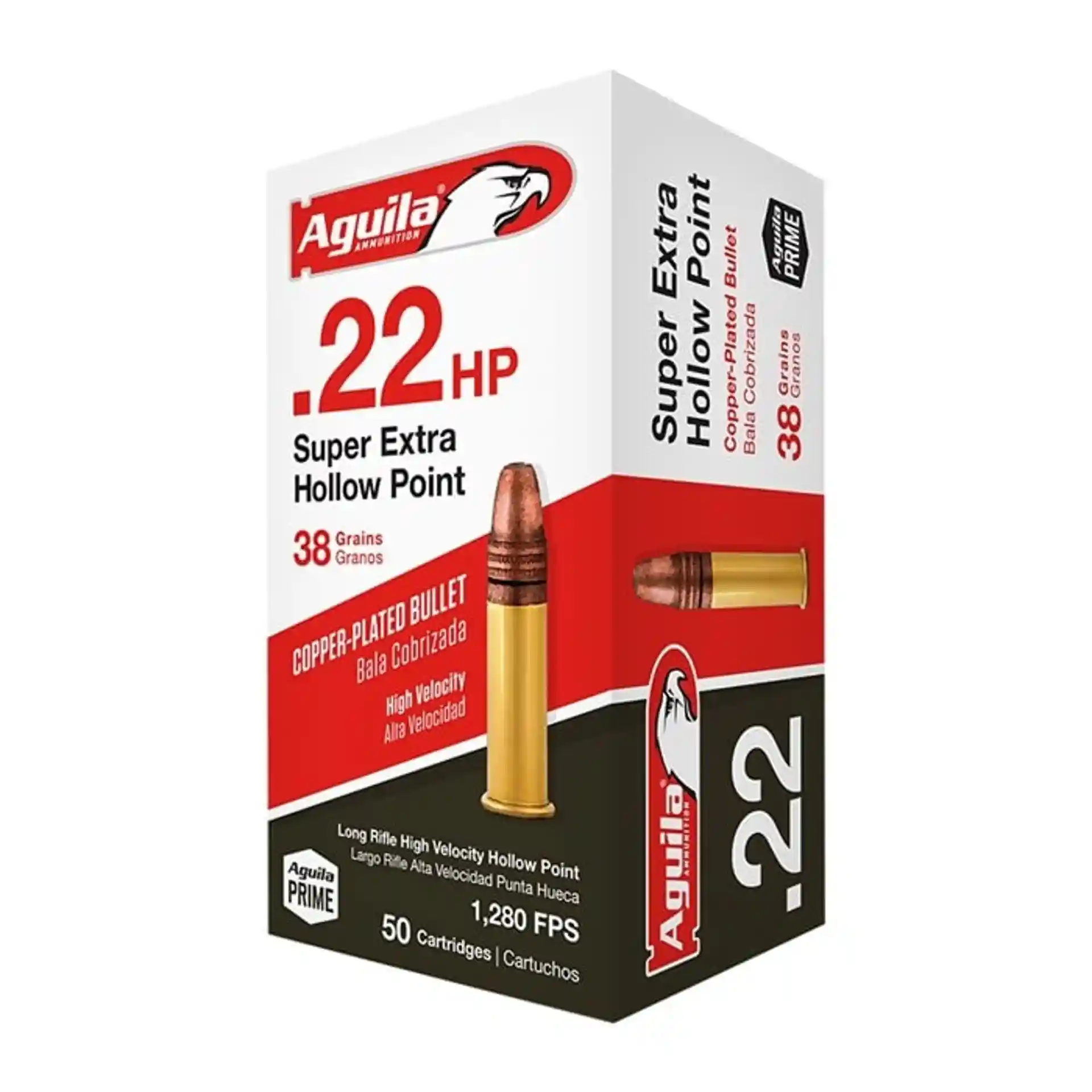 22 Long Rifle 38gr Copper Plated Hollow Point 50/Box