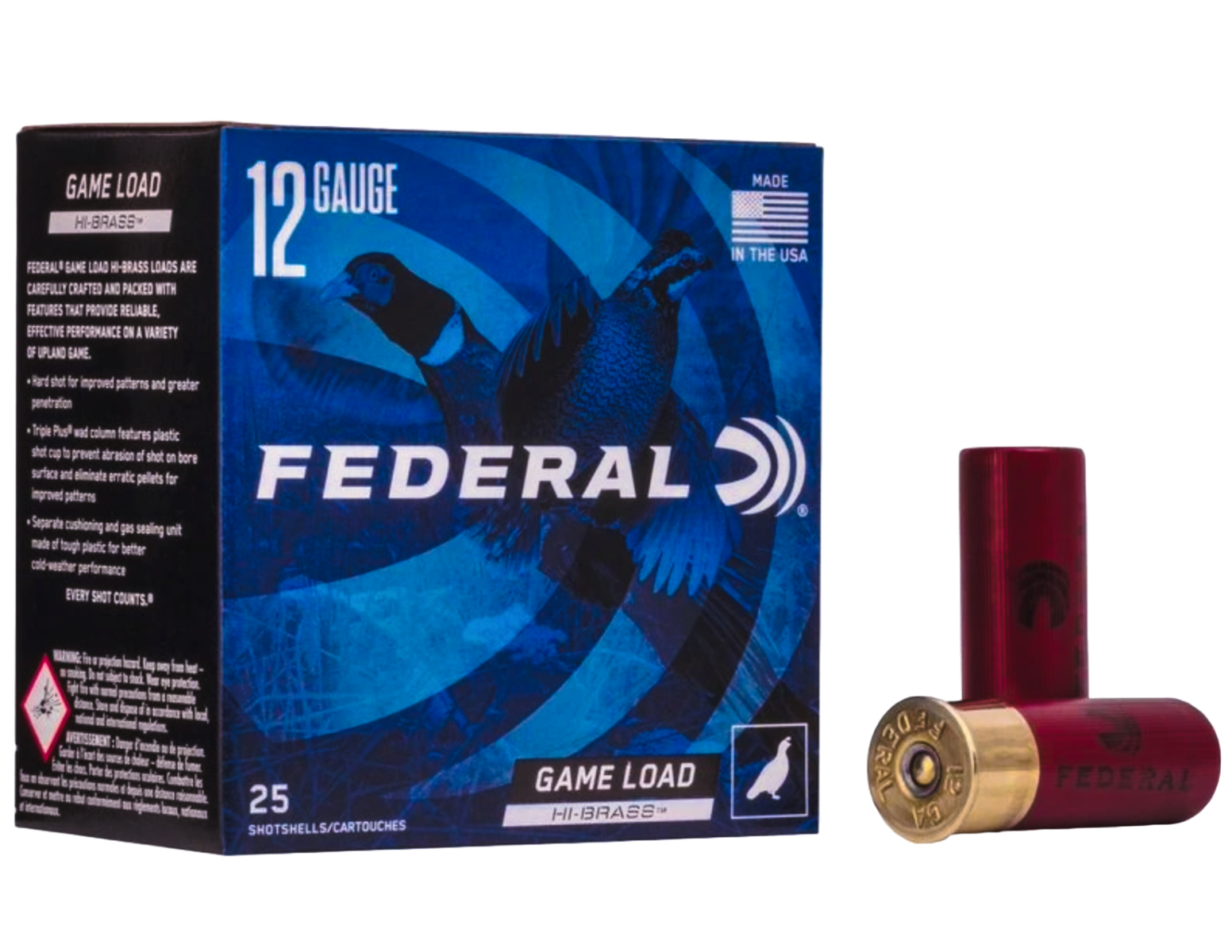 Federal 12ga 2.75" Game-Shok HB Lead Shotshell Ammunition 25rds - H126 7.5 by Federal - Product Image