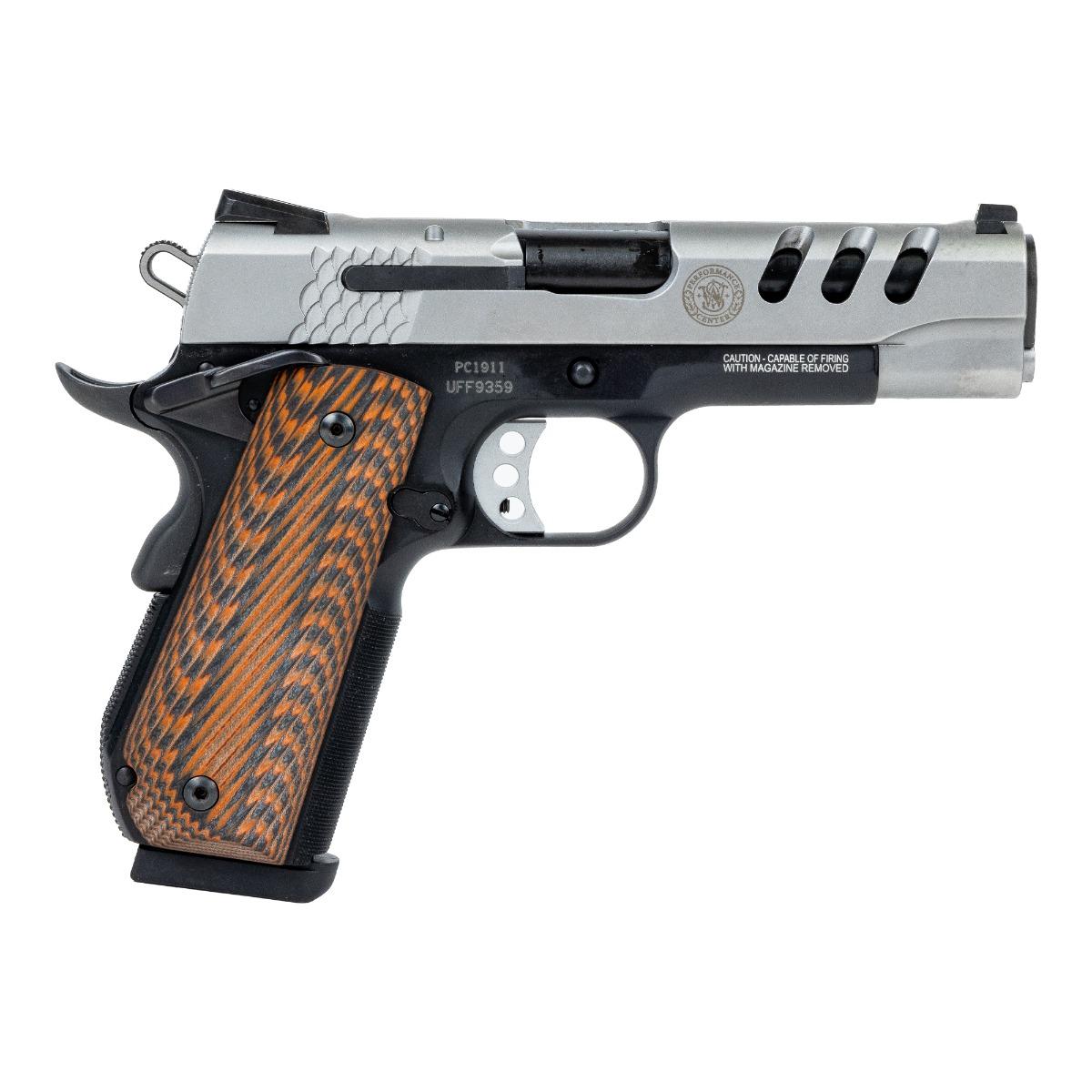 Smith & Wesson PC 1911 Pistol .45 ACP 8rd 4.25", SS - 170344 by Smith & Wesson - Product Image
