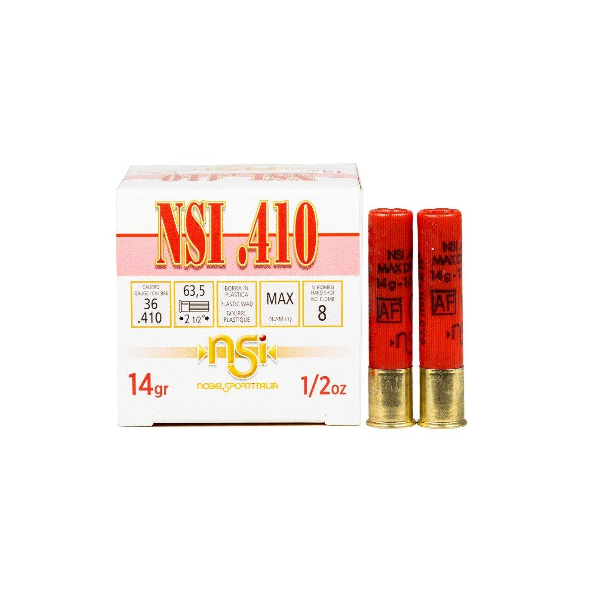 Nobel Sport .410 Gauge 2.5 #8 25rds- ANS4128 by Nobel Sport - Product Image