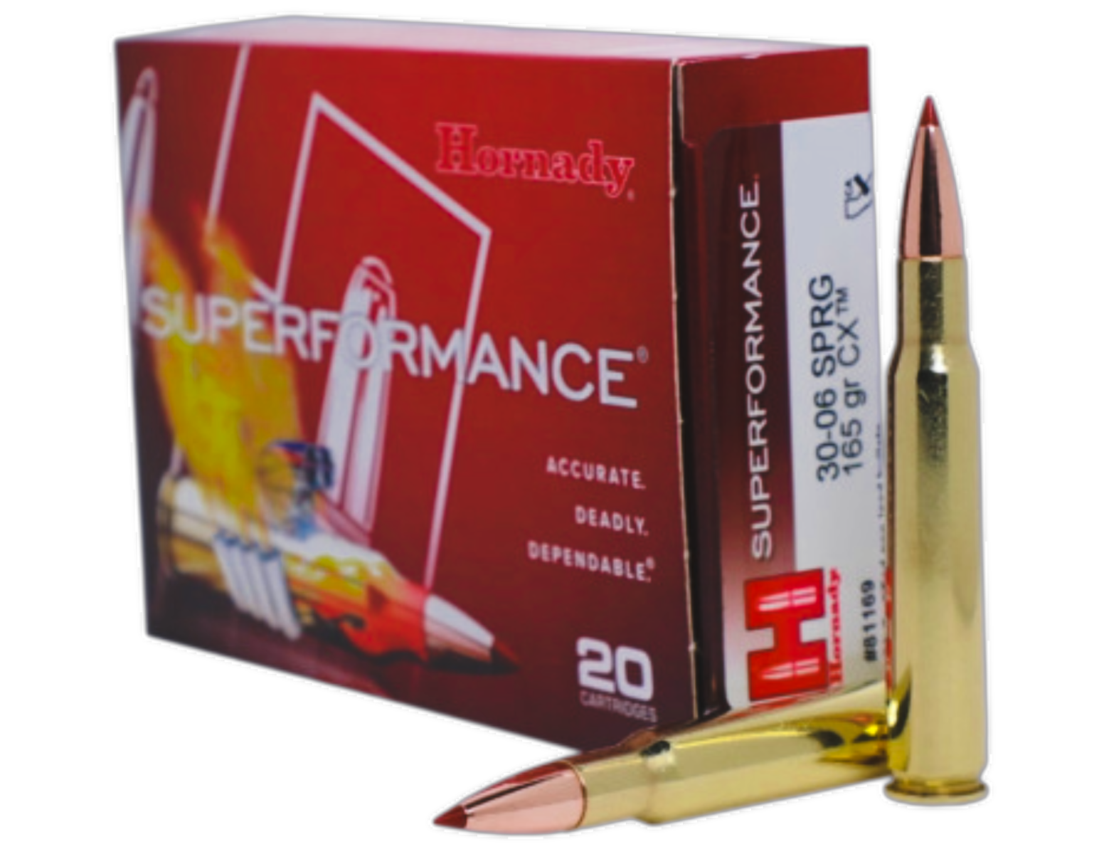 Hornady Superformance .30-06 Springfield 165 gr CX, 20rds by Hornady - Product Image