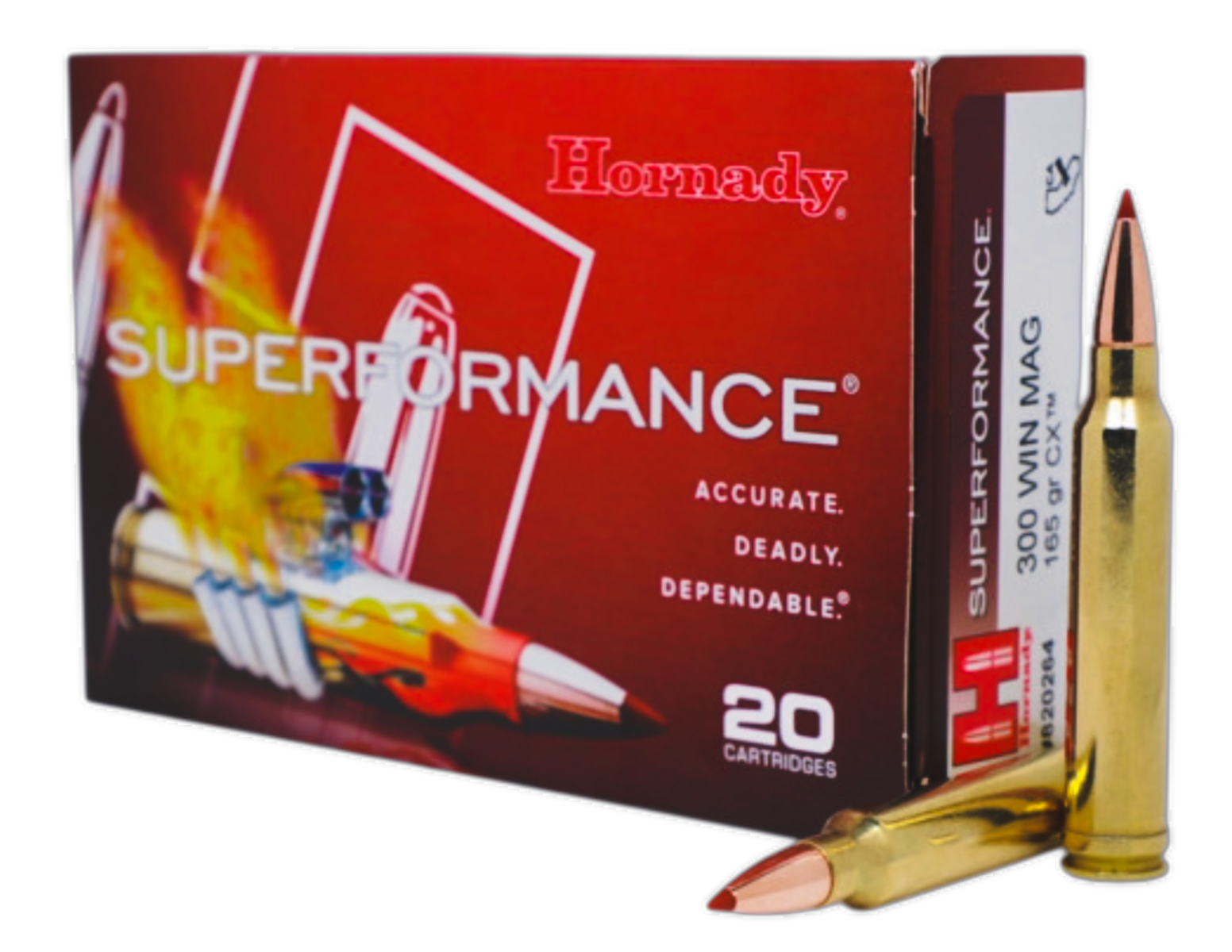 Hornady Superformance .300 Win Mag 165 gr CX, 20rds by Hornady - Product Image