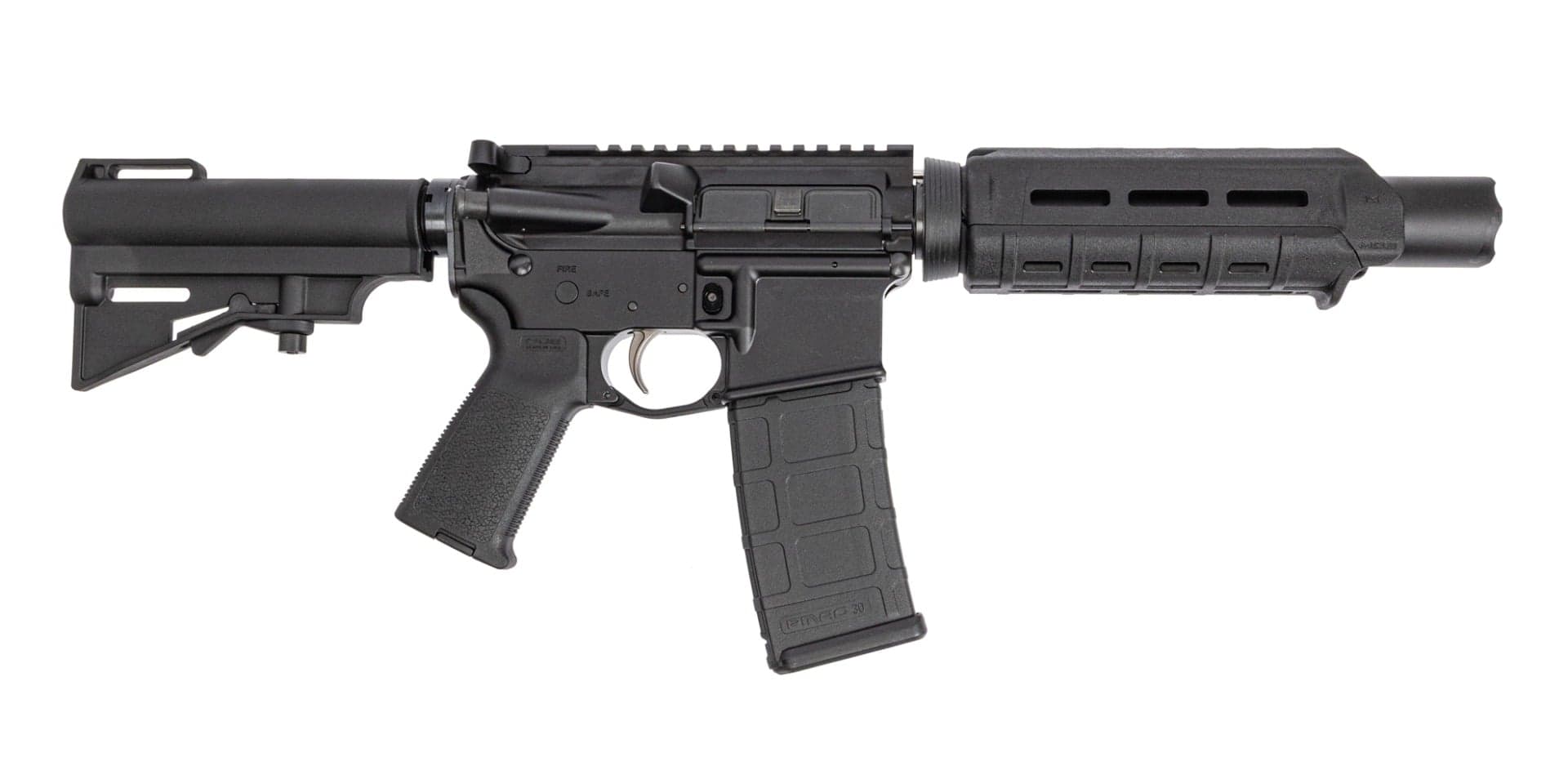 PSA PA-15 7" 300AAC 1/7 Nitride MOE EPT AR-15 Marauder Pistol W/HAR-15 Brace, Black
