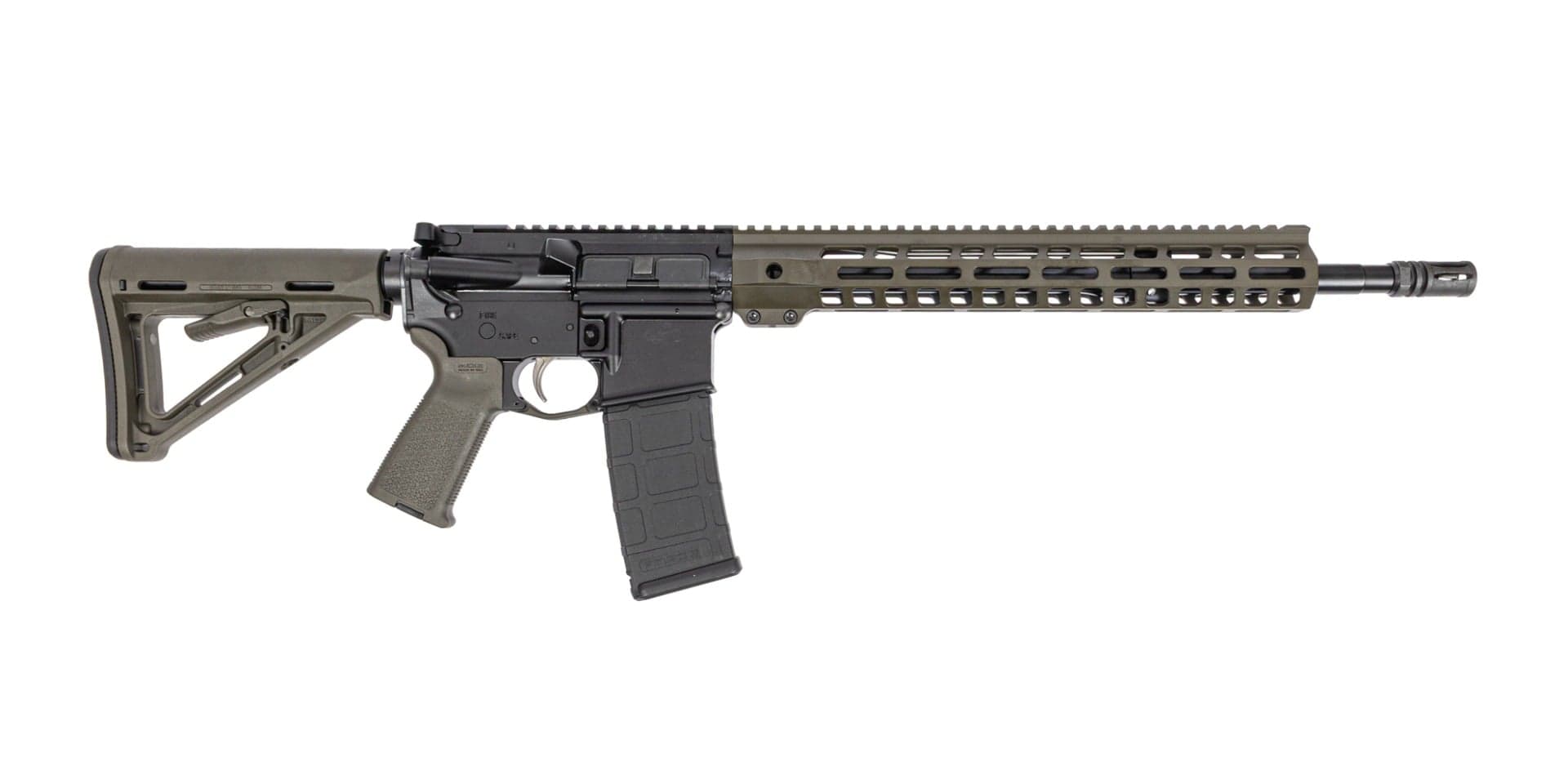 PSA 16" Mid-Length 5.56 NATO 1/7 Nitride 13" Lightweight MLOK Stealth Rifle, ODG