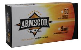 Armscor 9mm Ammo 115 Grain FMJ 50rds - FAC9-2N by Armscor - Product Image