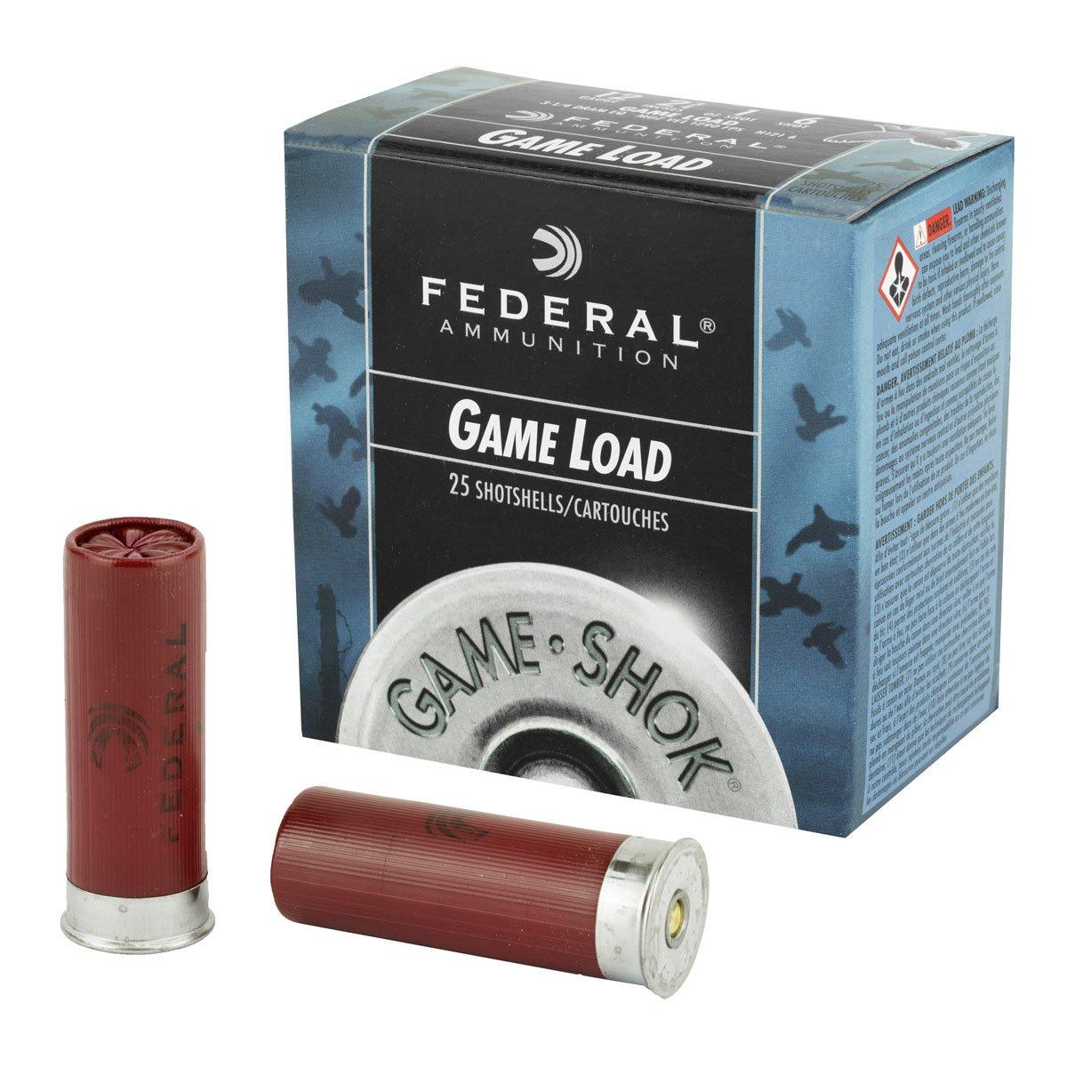 Federal Game Load 2.75" 6 Shot 1 oz 12 Gauge Ammunition 25 Rounds - H1216 by Federal - Product Image