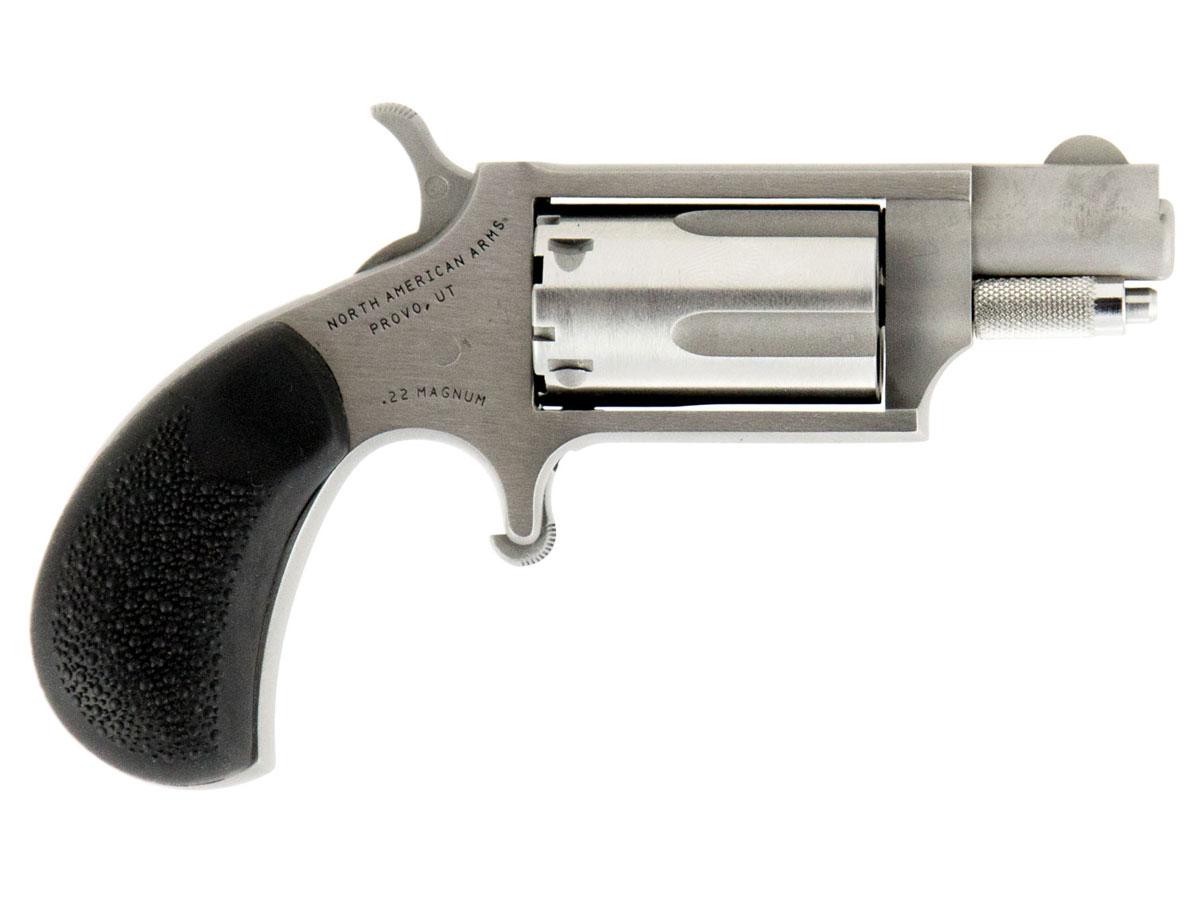 North American Arms 1.13" .22 Magnum Mini Revolver Carry Combo With Holster, Stainless - 22MSGRCHSS by North American Arms - Product Image