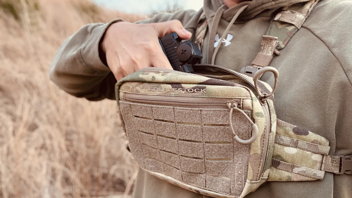 Eberlestock Fury Chest Pack main compartment loaded