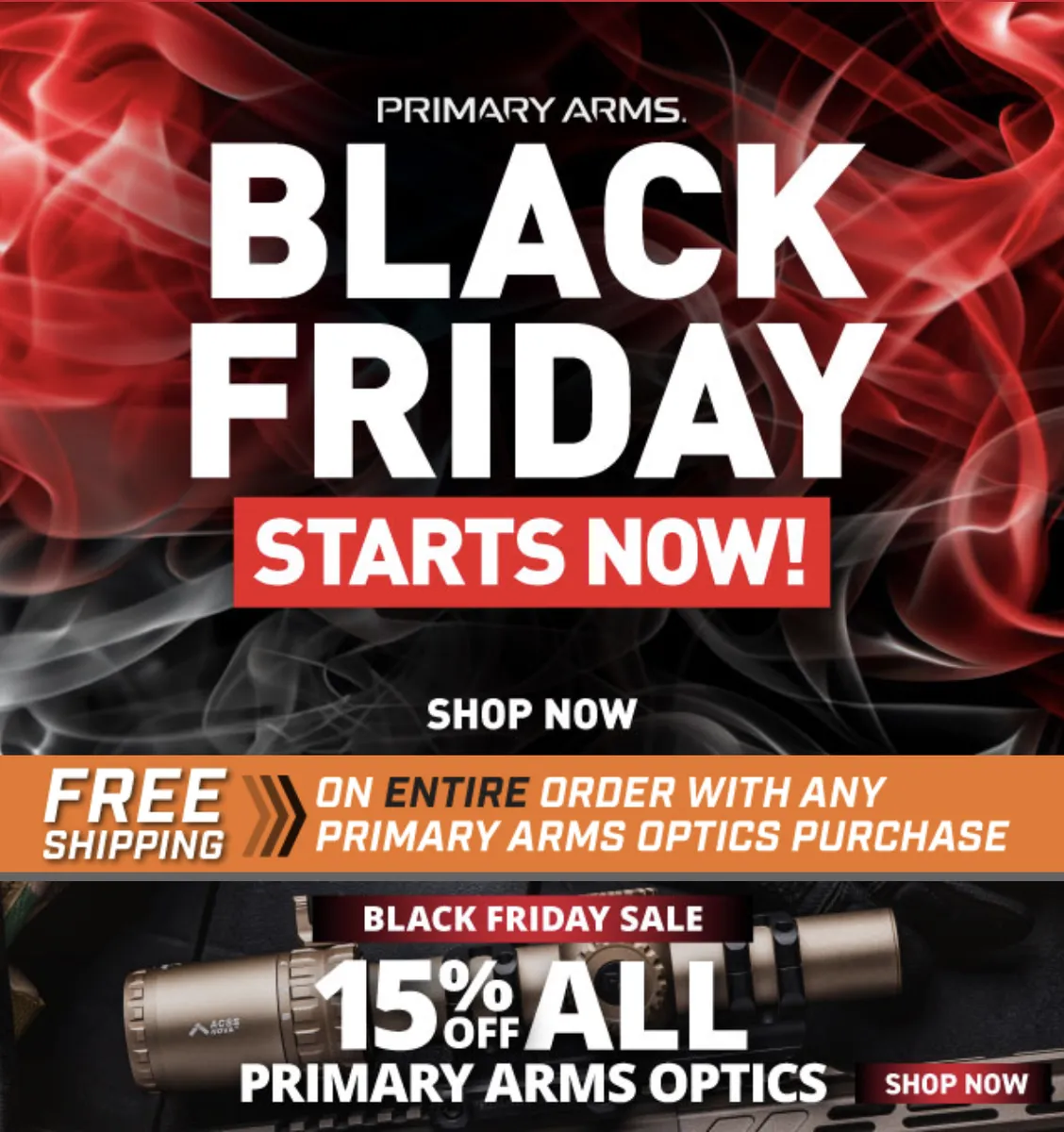 Primary Arms 15% off all Primary Arms Products